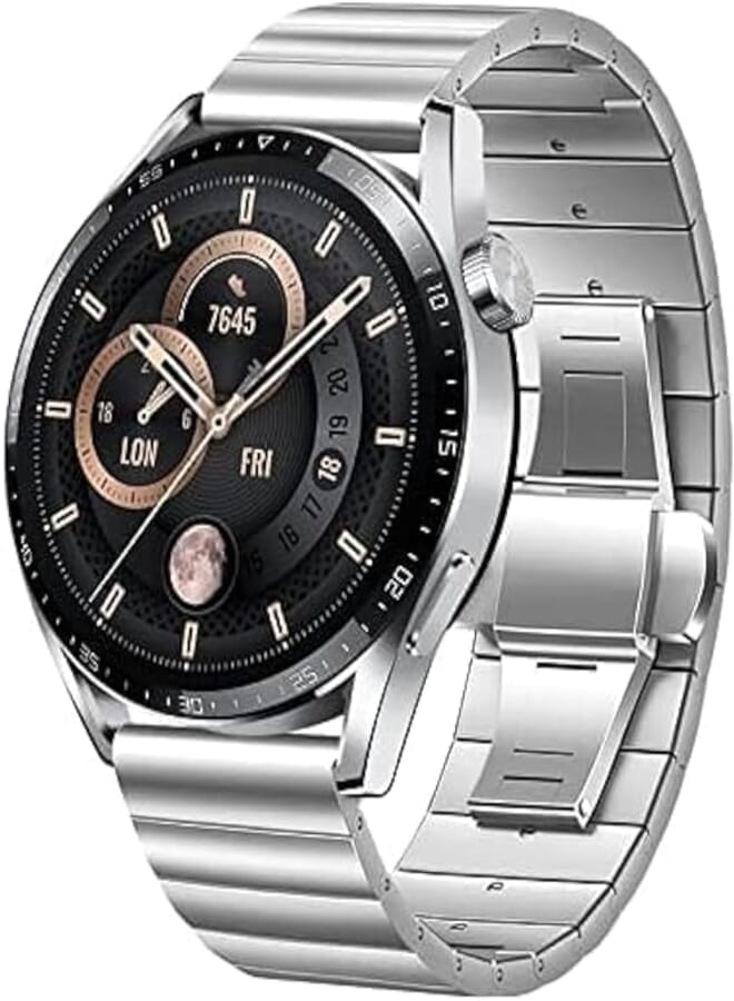متجر Next سوار ساعة من الفولاذ المقاوم للصدأ متوافق مع Huawei Watch GT2 Pro 22 مم حزام بديل لـ Huawei Watch GT3 46 مم / Watch 3 Pro / Watch GT3 Pro