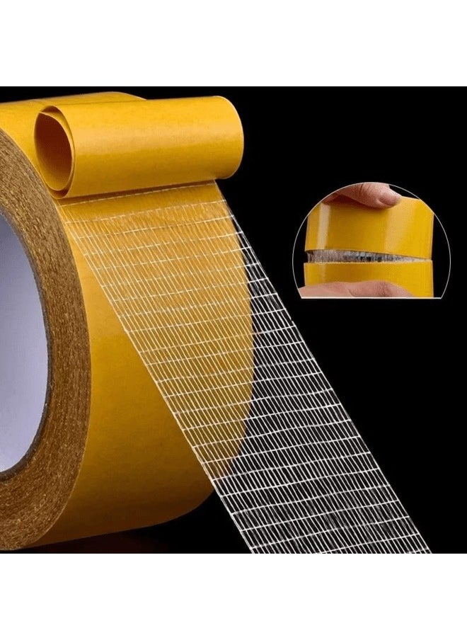 Generic - Extremely Strong Double-Sided Premium Adhesive Tape [5 m] Perfect as a Carpet Tape and for Textured Surfaces - Image 1
