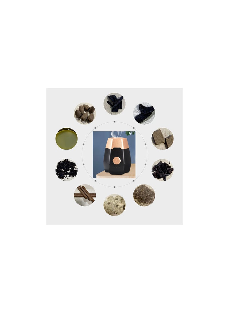 يونيفرس Yuniverse الكهربائية البخور الموقد، سيارة الكهربائية البخور الموقد، USB المحمولة القابلة لإعادة الشحن الذكية الإلكترونية البخور الموقد، البخور العربي الموقد للاستخدام المنزلي. - Image 3