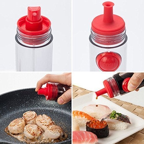 Kalitus 2 in 1 Sprayer and Pourer Liquid Bottle Dispenser for Oil Vinegar Sauce 85 X 45 cm MultiColour - Image 1