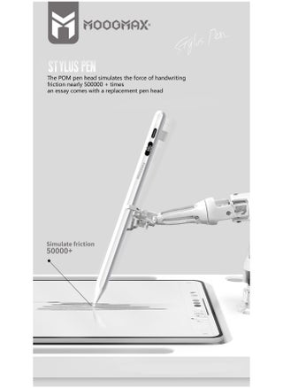 Magnetic stylus pen for iPad supports the palm of the hand with a battery display and wide support for iPad versions with a battery that lasts up to 10 hours of use and wireless charging - pzsku/Z7FADF0ACF631CAE0B99FZ/45/_/1707236644/1d04472a-74c2-41ba-8fdf-d083445d0e52