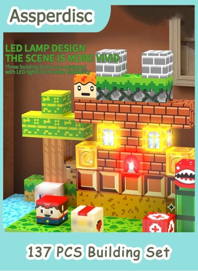 Assperdisc Magnetic Building Blocks,137PCS Magnetic Tiles for Kids Building Toys Set Ages 4-8,Magnet Cubes Building Toys for Boys Girls Ages 3 4 5 6 7 8-12 Birthday Gifts - Image 5