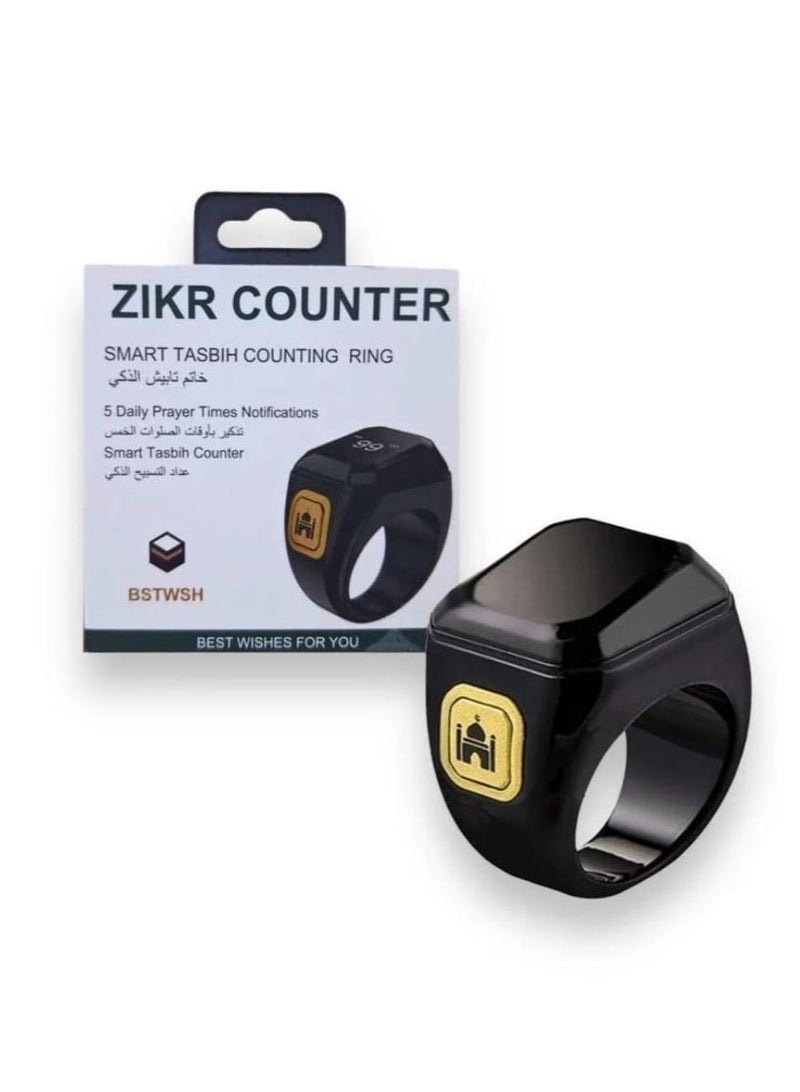 BSTWSH Smart Tasbih Ring for Men and Women Bluetooth Male, with App Control Size 18 - Image 2