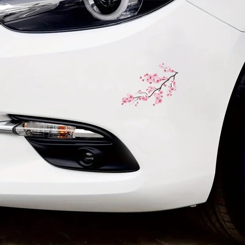 ARS 5.1" Japanese Cherry Blossom Graphic Stickers Laptop Decals for Windows Door Car Bumper DIY Decoration (E) - Image 5