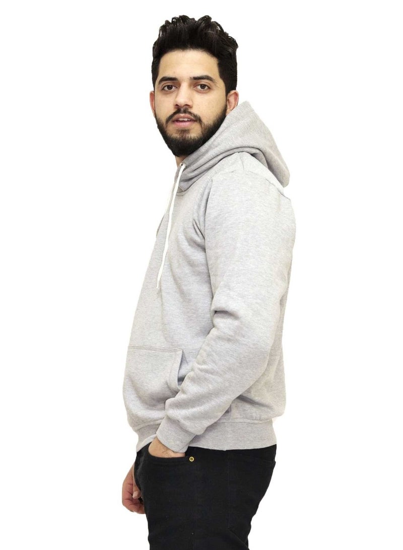 OneHand Hoodie Melton Cotton - Grey - Image 2