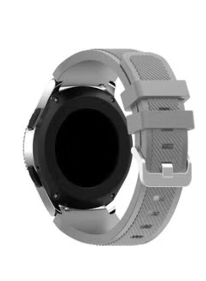 ELTRAZONE Stylish Grey Silicone Band for Samsung Gear S3 Frontier and Classic – Sporty and Comfortable - Image 2