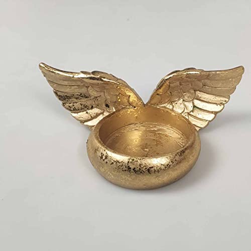QIAOIDEA Angel Wings Tealight Candle Holder, 2 Pack Prayer Candle Holder for Christening Favor, Baptism Favor, Communion, Religious Favor Votive Holder Memorial Gifts - Image 4
