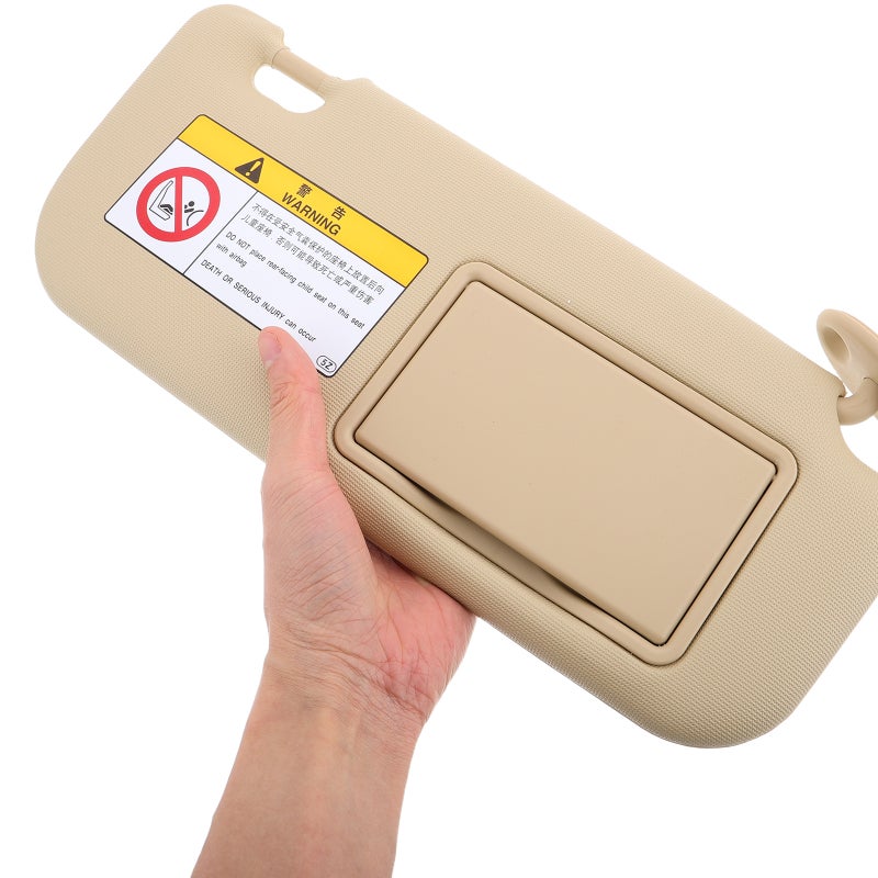 Sun Visor للسيارة مع مرآة الماكياج يمين الاستبدال الجانبي للركاب يعزز الراحة سهلة التثبيت الظل التلقائي للسيارات لمختلف المركبات - Image 2