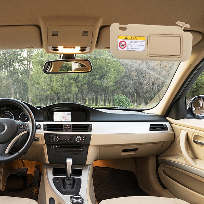 Sun Visor للسيارة مع مرآة الماكياج يمين الاستبدال الجانبي للركاب يعزز الراحة سهلة التثبيت الظل التلقائي للسيارات لمختلف المركبات - Image 5