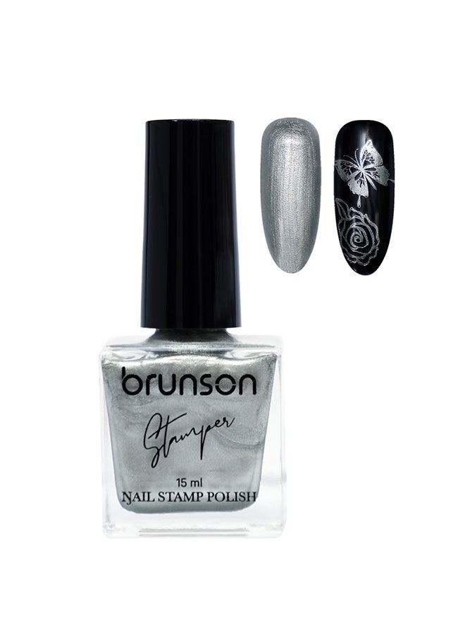 brunson Nail polish for stamping nail art Stamping Gel Polish UV Gel For Nail Stamping Plate Nail Art Stamping Polish Fingernail Manicure Print
 BNSTP045