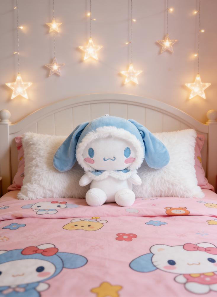 سانريو دمية سينامورول محشوة، صديقة للبشرة، لا تتساقط، لعبة مريحة للأطفال، ناعمة ولطيفة لتزيين غرفة النوم - Image 5
