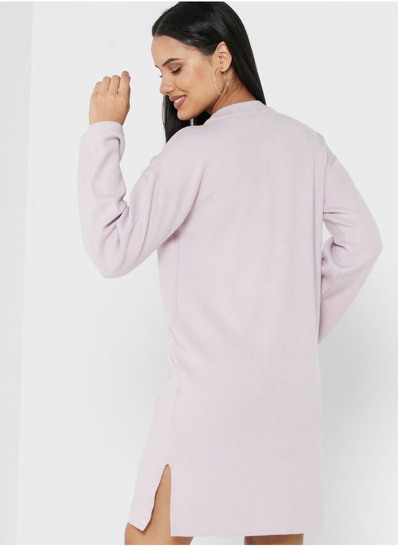 VERO MODA - Crew Neck Knitted Dress - Image 1