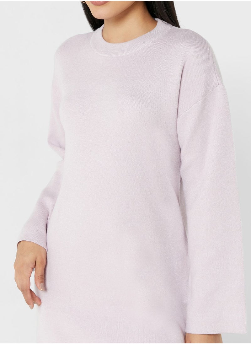 VERO MODA - Crew Neck Knitted Dress - Image 1