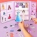Daniel Axel Magnetic Dress Up Paper Doll Pretend Play Game ToysDollhouse Magnet People Clothes Puzzles Development for 3 Year Old Girls ToddlerPreschool Learning Created Imagine Birthday Gift C Set - Image 4