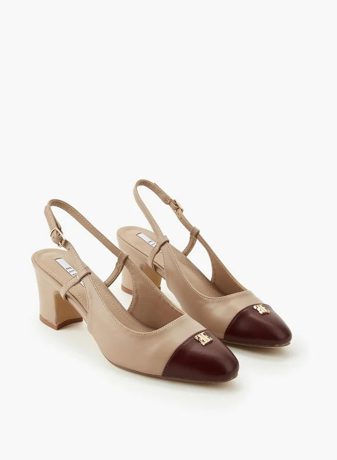 Elle Women Colourblock Block Heel Shoes