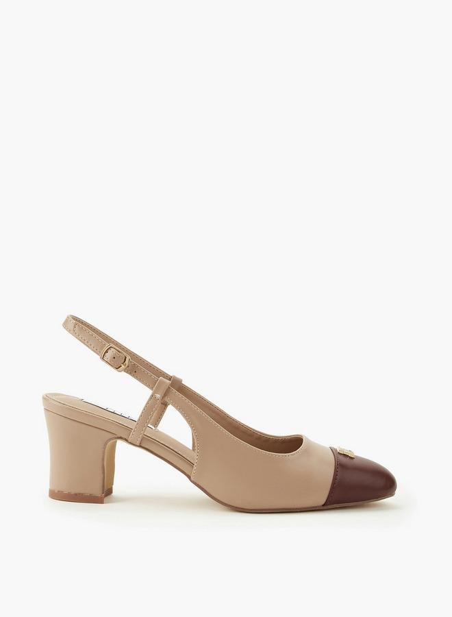ELLE Women Colourblock Block Heel Shoes - Image 1