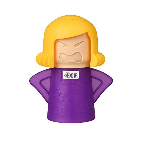 OIF Angry Mama Microwave Cleaner Angry Mom Microwave Oven Steam Cleaner Easily Cleans the Crud In Minutes. Steam Cleans With Vinegar and Water for Home or Office Kitchens-Purple - Image 1