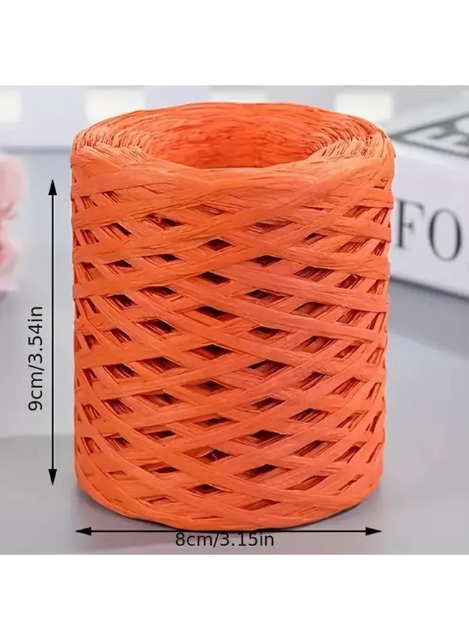 خيط ورق الرافيا الأخضر 7874 بوصة للحرف اليدوية DIY وتغليف الهدايا والنسج - Image 3