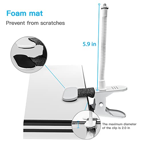 OkeMeeo Gooseneck Clip Wall Mount for Wyze Cam OG and More Cameras with 1/4" Threaded Hole - Image 5