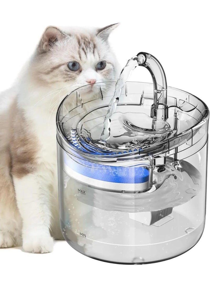 Generic 💧 Transparent Cat Water Fountain – Smart Automatic Drinking Dispenser with Ultra-Quiet Pump - Image 1