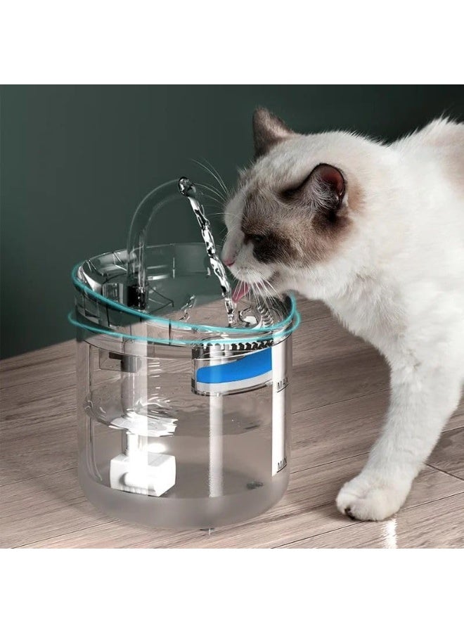 Generic 💧 Transparent Cat Water Fountain – Smart Automatic Drinking Dispenser with Ultra-Quiet Pump - Image 2