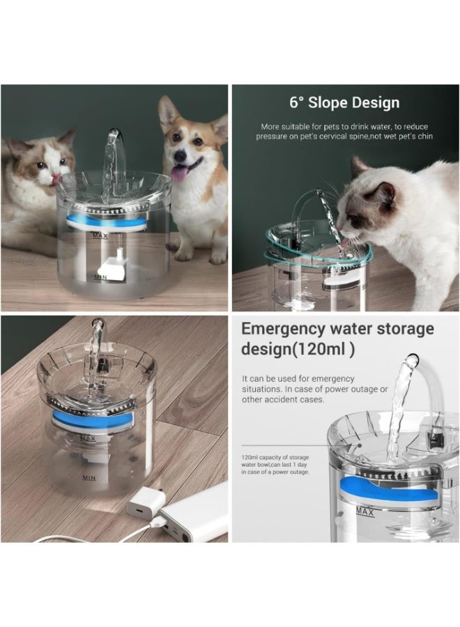 Generic 💧 Transparent Cat Water Fountain – Smart Automatic Drinking Dispenser with Ultra-Quiet Pump - Image 4