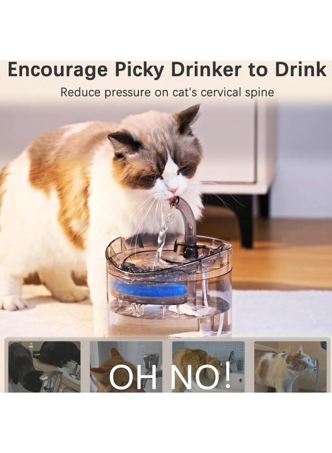 Generic 💧 Transparent Cat Water Fountain – Smart Automatic Drinking Dispenser with Ultra-Quiet Pump - Image 5
