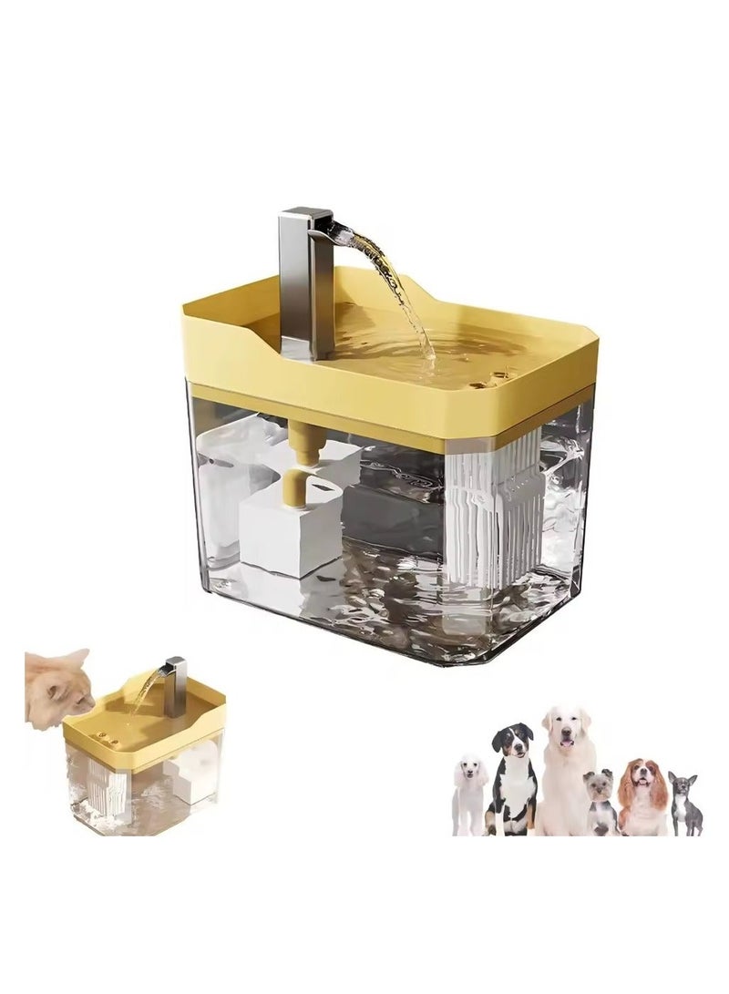 💧 Transparent Cat Water Fountain – Smart Automatic Drinking Dispenser with Ultra-Quiet Pump - Image 1