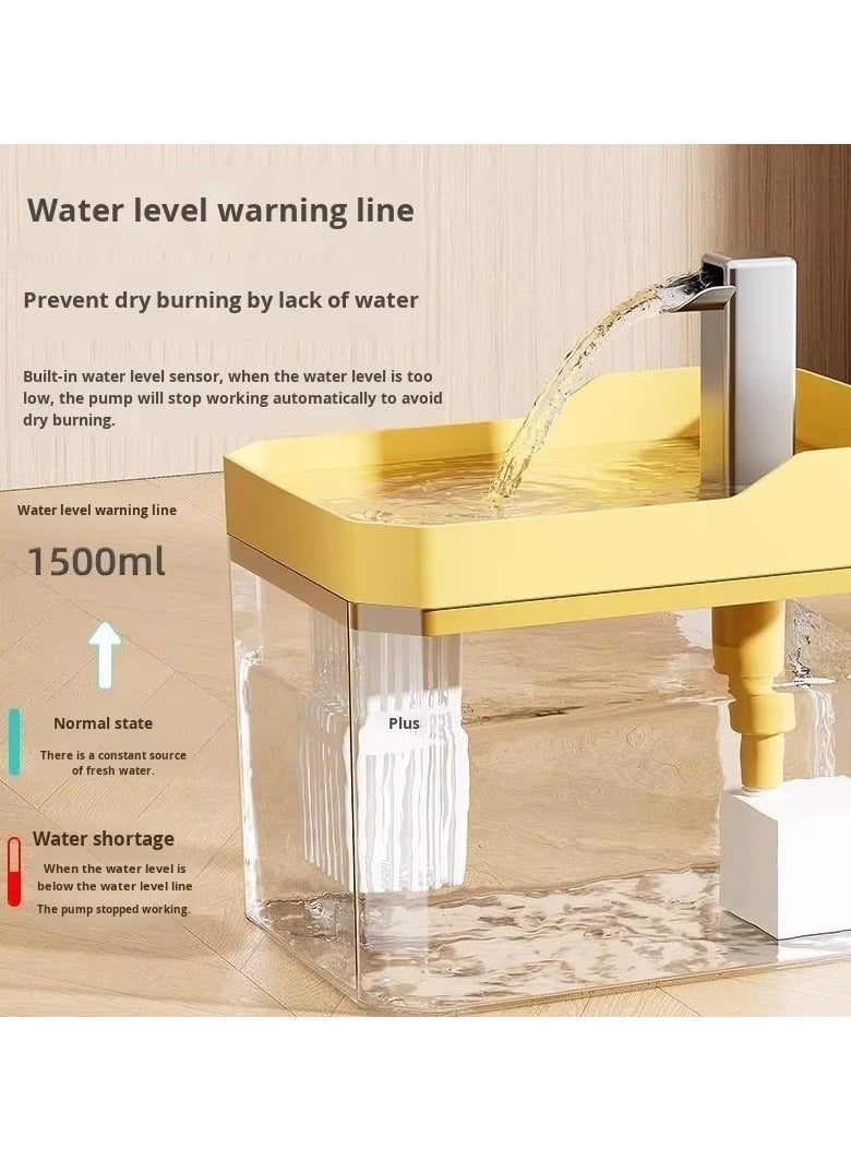 💧 Transparent Cat Water Fountain – Smart Automatic Drinking Dispenser with Ultra-Quiet Pump - Image 5