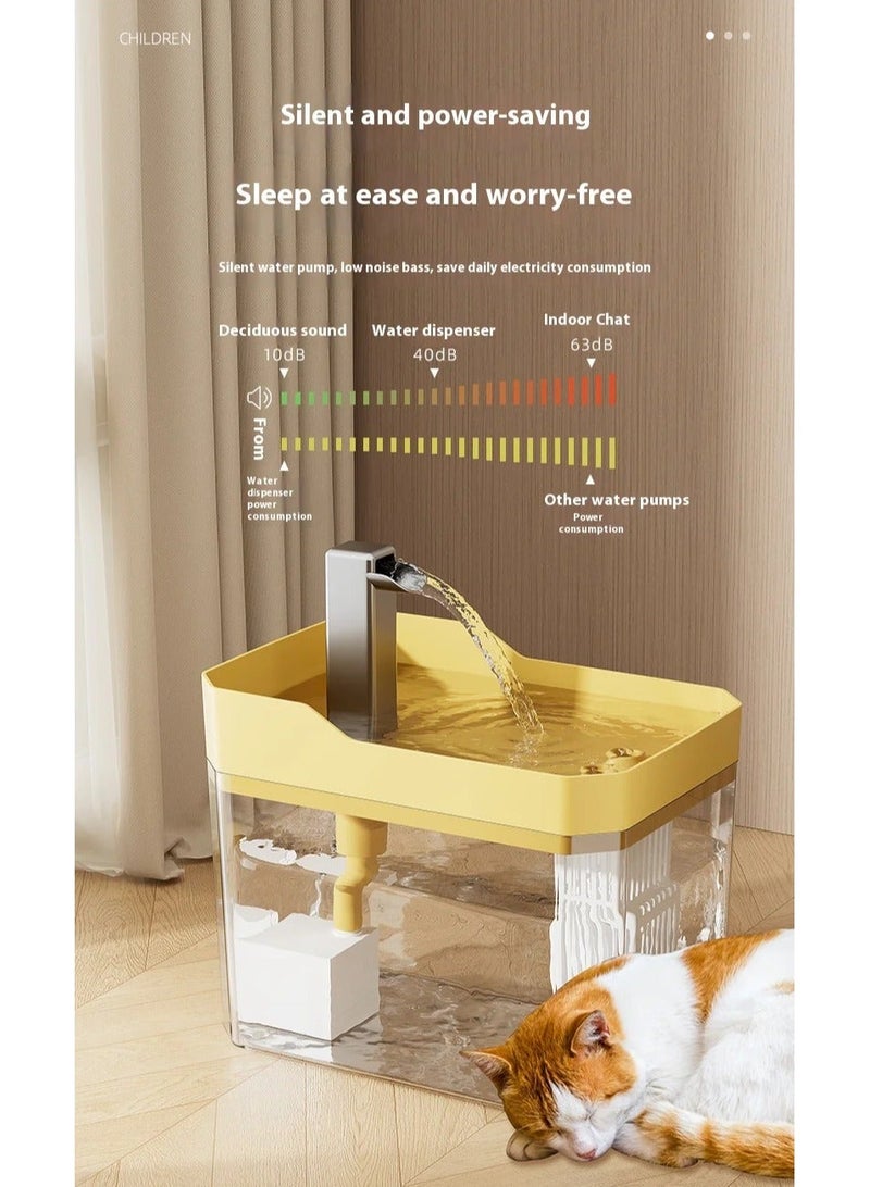 💧 Transparent Cat Water Fountain – Smart Automatic Drinking Dispenser with Ultra-Quiet Pump - Image 4