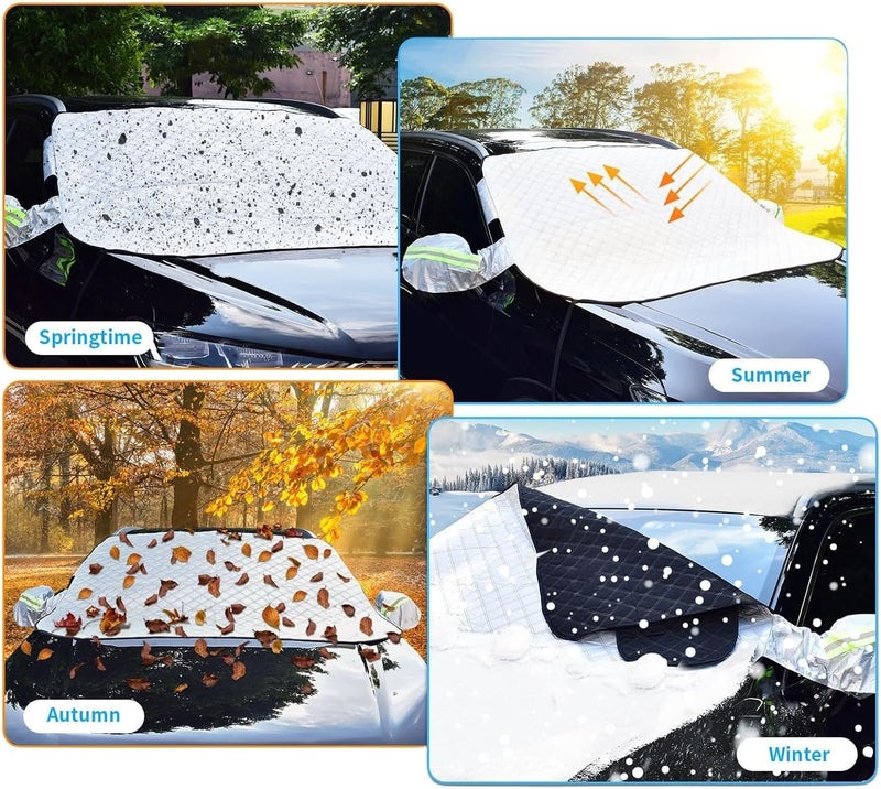 Winter Car Windshield Snow Cover for Audi RS6 2016-2018,Windshield Protector,Front Window Windshield Frost Covers,157 * 126cm - Image 5