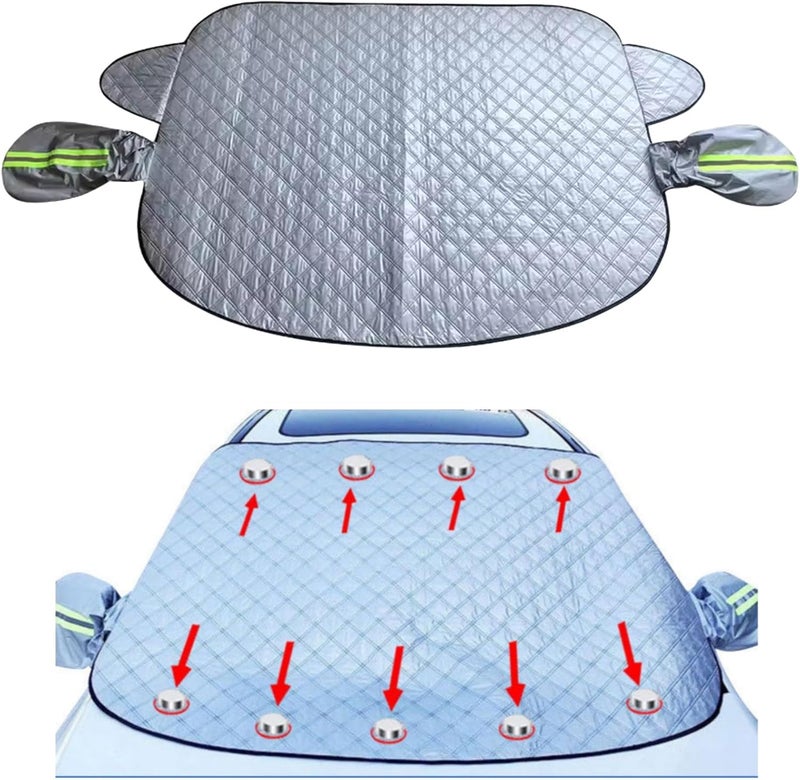 Winter Car Windshield Snow Cover for Audi RS6 2016-2018,Windshield Protector,Front Window Windshield Frost Covers,157 * 126cm - Image 2