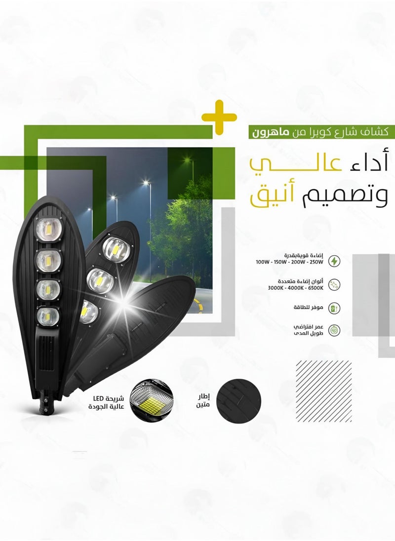 250W LED street light Neutral White energy-saving illumination