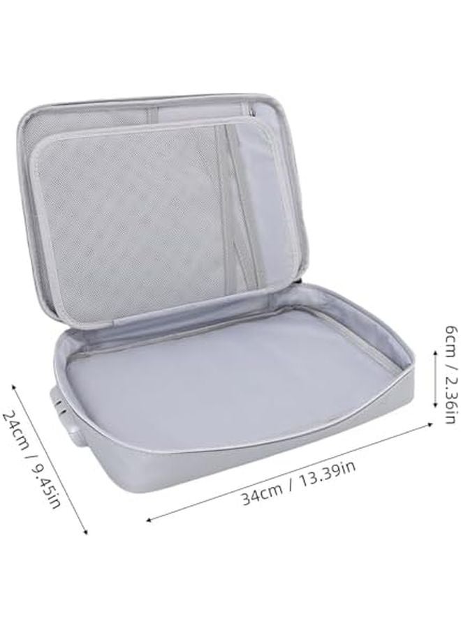 Upgraded Fireproof Document Box with Combination Lock Heat Resistant Safe for Laptop Files - Image 3