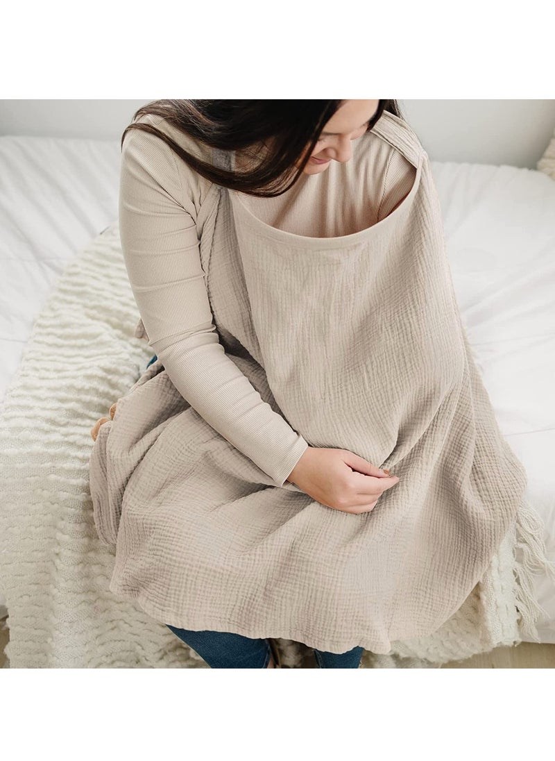 Gonice - New cotton newborn lactation apron lactation scarf shawl - Image 1
