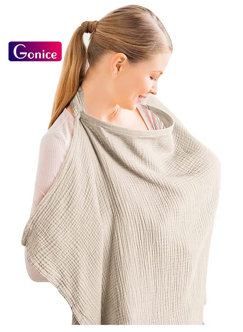 Gonice New cotton newborn lactation apron lactation scarf shawl - Image 1