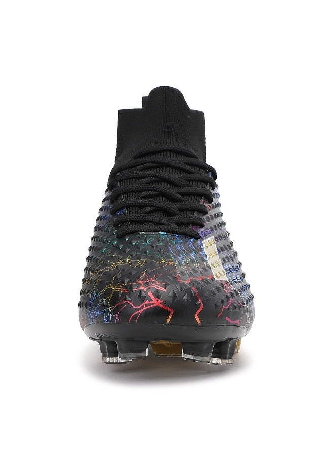 SKY WING Men and Women Soccer Shoes Adults FG Sole Soccer Cleats Elastic High-collar Knit Design Lightweight Training Football Shoes - Image 5