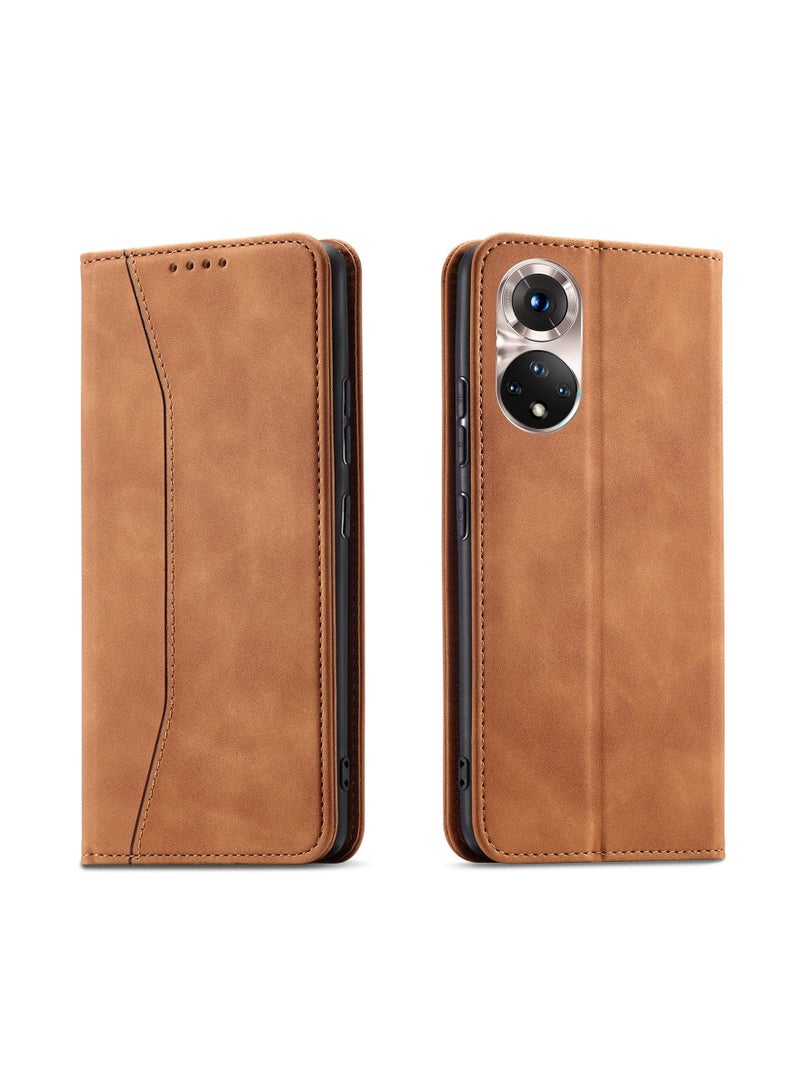 Suitable For Huawei Solid Color Magnetic Flip Cover - Image 1