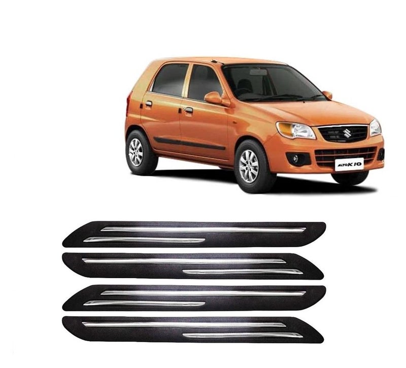 Car Bumper Guard for Maruti Alto K 10 (2010-2014) - (Chrome Strip)