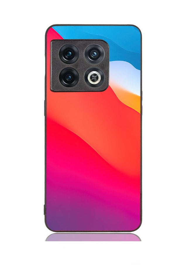 Okteq - TPU Protection and Hybrid Rigid Clear Back Cover Case Abstract Wave for OnePlus 10 Pro - Image 1