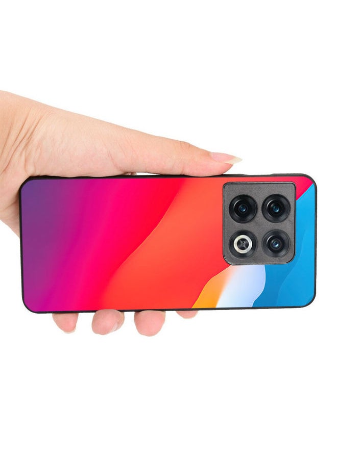 Okteq - TPU Protection and Hybrid Rigid Clear Back Cover Case Abstract Wave for OnePlus 10 Pro - Image 1