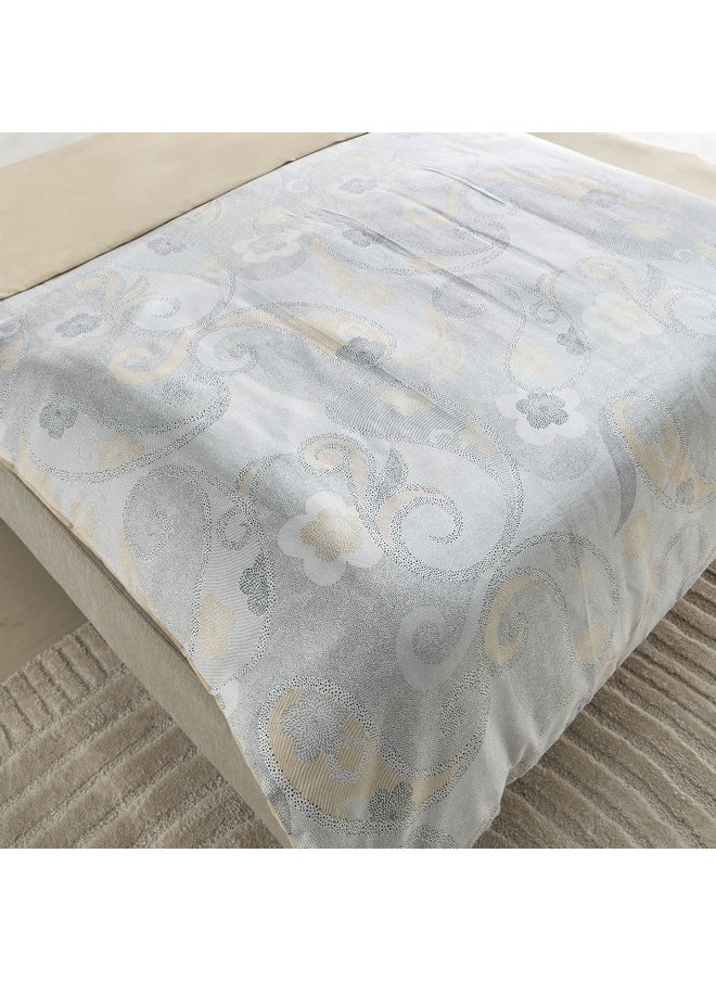 Home Box Houston Daisley 3-Piece Printed Cotton Twin Duvet and Quilt Cover Set 220 x 150 cm  - Image 4