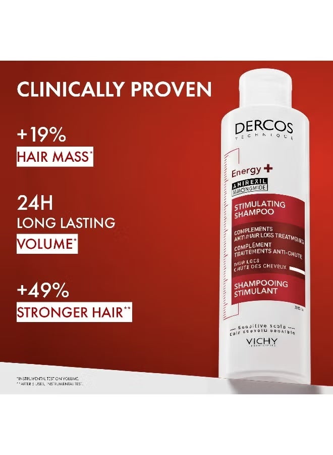 Dercos Energy + Anti-Hair Loss Stimulating Shampoo with Aminexil 200ml - Image 3