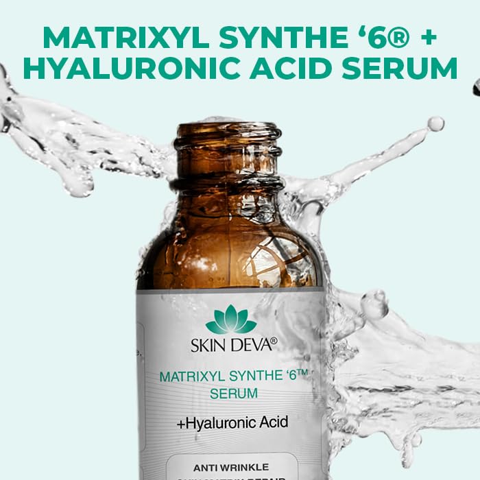 SKIN DEVA Matrixyl Synthe 6 Hyaluronic Acid Serum Anti Aging Serum Facial Serum Shrinks Pores and Keeps Skin Hydrated - Image 3