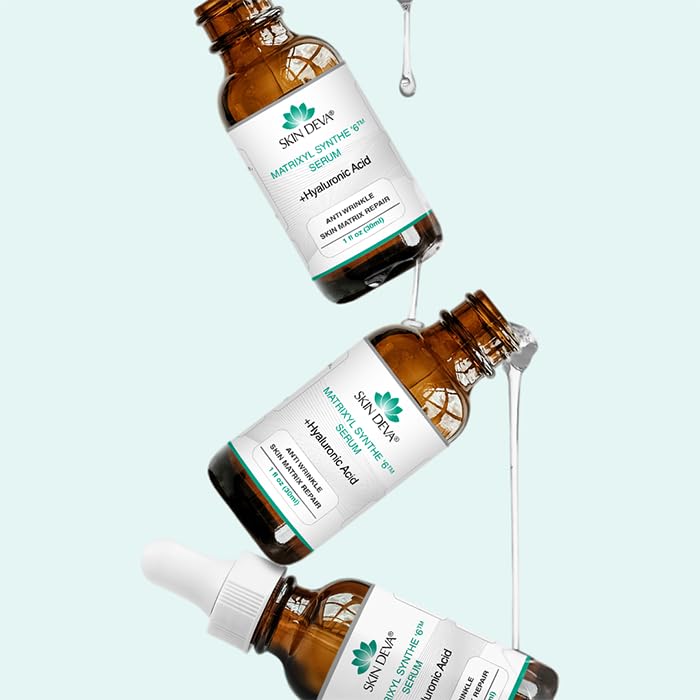SKIN DEVA Matrixyl Synthe 6 Hyaluronic Acid Serum Anti Aging Serum Facial Serum Shrinks Pores and Keeps Skin Hydrated - Image 2