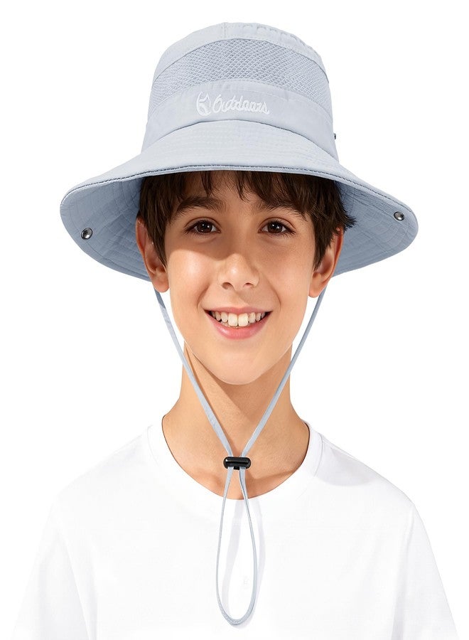 زاندو قبعة شمسية للأولاد من زاندو، قطعتان، مناسبة للأنشطة الخارجية، حماية من الأشعة فوق البنفسجية 50+، قابلة للتعديل، سريعة الجفاف، جيدة التهوية، مقاومة للرياح والماء، حافة عريضة، شبكية، لون أزرق سماوي، مناسبة للأطفال من 5 إلى 13 سنة - Image 1