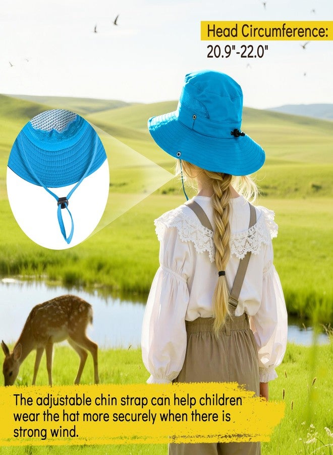زاندو قبعة شمسية للأولاد من زاندو، قطعتان، مناسبة للأنشطة الخارجية، حماية من الأشعة فوق البنفسجية 50+، قابلة للتعديل، سريعة الجفاف، جيدة التهوية، مقاومة للرياح والماء، حافة عريضة، شبكية، لون أزرق سماوي، مناسبة للأطفال من 5 إلى 13 سنة - Image 5