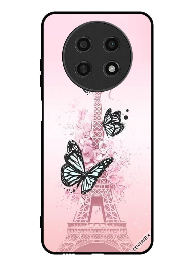 Covernex Protective Case Cover For Huawei nova Y91 Butterflies On Eiffel Tower - Image 1