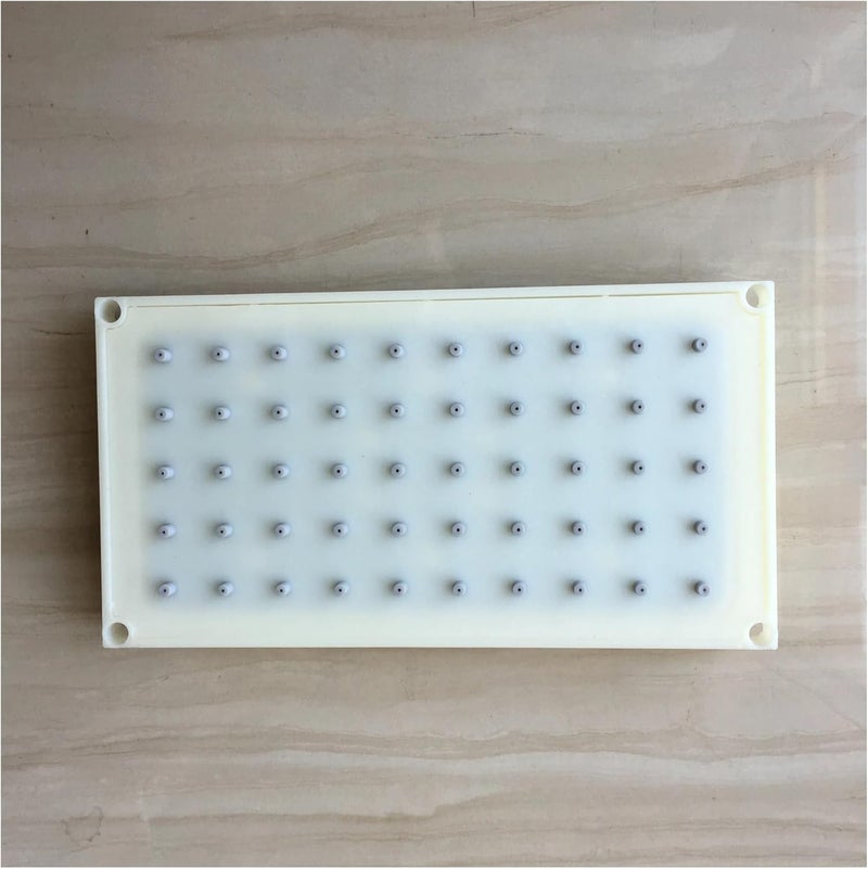 رأس دش مربع بنظام مخرجين من المادة ABS بأبعاد 20.5 × 10.8 سم، لون أبيض - Image 3