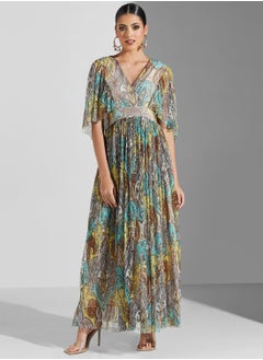 Label RITU KUMAR Pleat Detail Printed Dress  - Image 1
